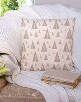 Christmas Holiday Tree Pattern Minimal Style Decorative Throw Pillow Cushion, Throw Pillows, $ 64.50, A Moment Of Now™
